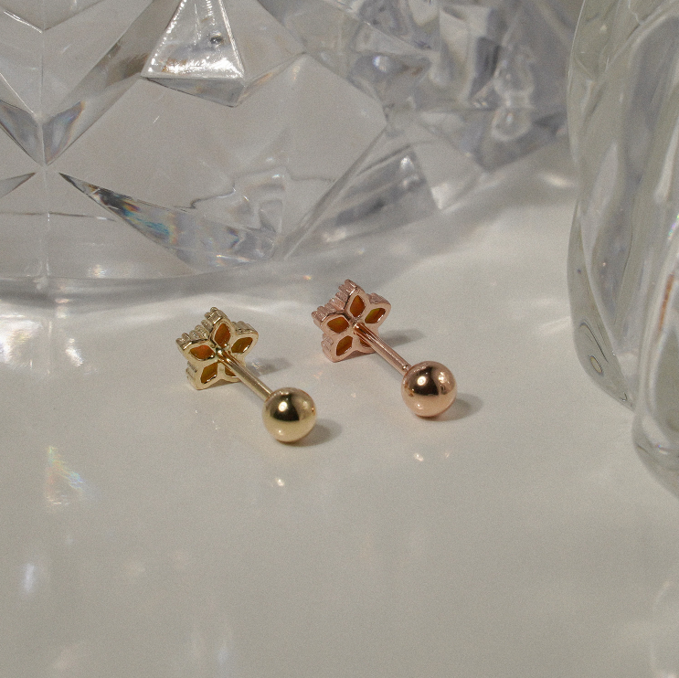 14k Gold Twinkle Star Bloom