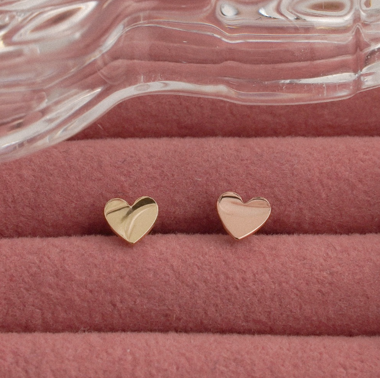 14k Gold Classic Mini Heart