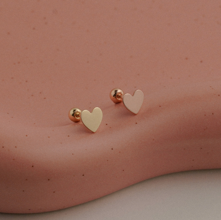 14k Gold Classic Mini Heart