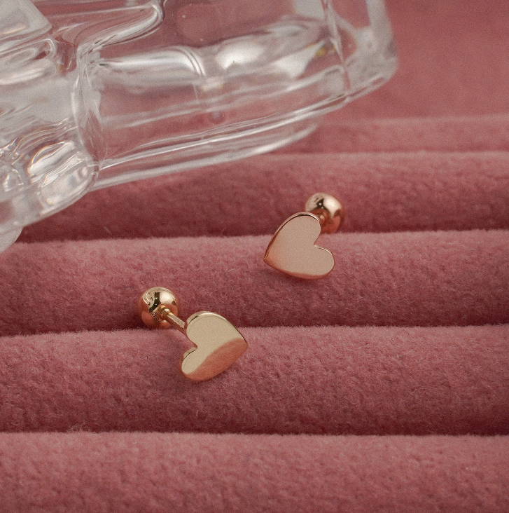 14k Gold Classic Mini Heart