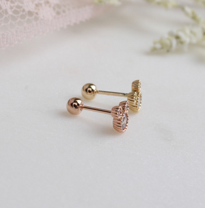 
            
                Load image into Gallery viewer, 14k Gold Sparkling Mouse Piercing
            
        