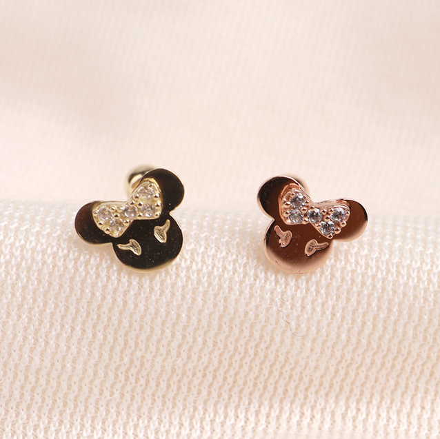 14k Gold Baby Mouse Piercing