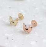 Labret Butterfly 14k Gold Piercing